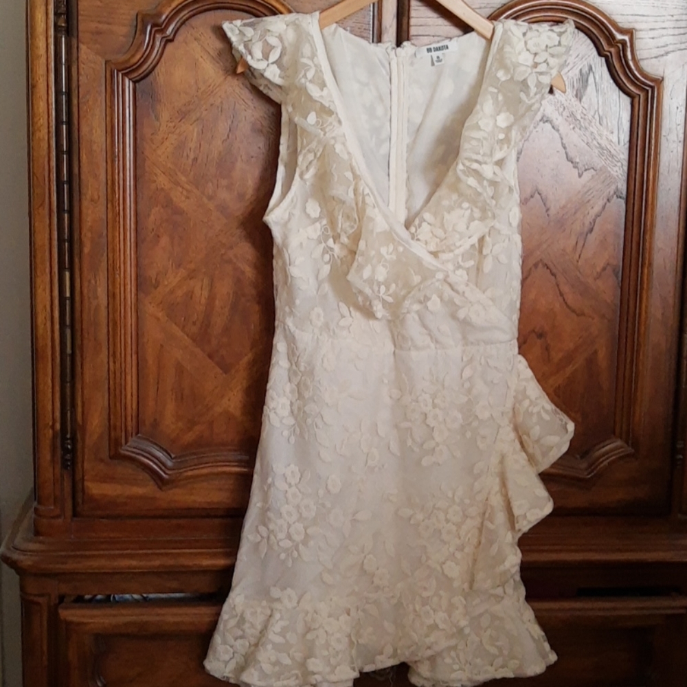 BB Dakota Ruffle Front Sleeveless Dress, Size 8